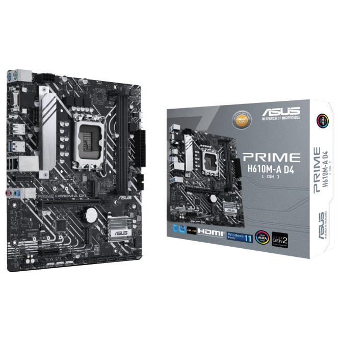Материнська плата Asus Prime H610M-A D4-CSM Socket 1700 - зображення 1