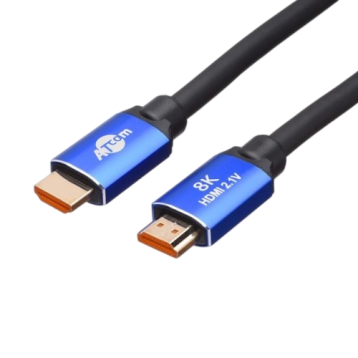 Atcom HDMI - HDMI V 2.1, (M/M), 2 м, Black/Blue (88888)