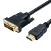 Atcom HDMI - DVI (M/M), single link, 24+1 pin, 1.8 м, Black (AT3808) - фото 2