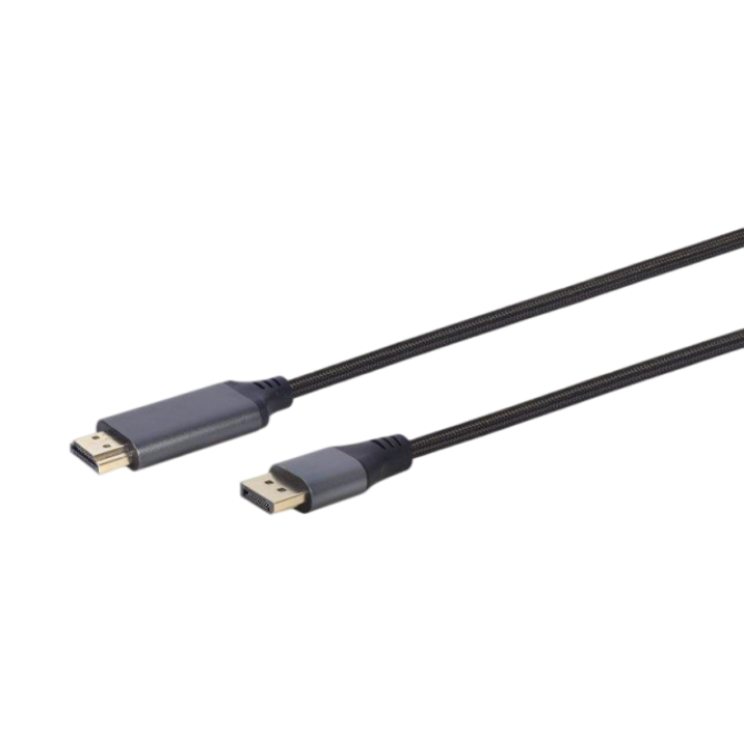 Cablexpert DisplayPort - HDMI (M/M), 1.8 м, Black (CC-DP-HDMI-4K-6) - зображення 1