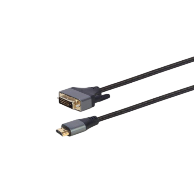 Cablexpert HDMI - DVI (M/M), 18 + 1 pin, 1.8 м, Black (CC-HDMI-DVI-4K-6) - зображення 1