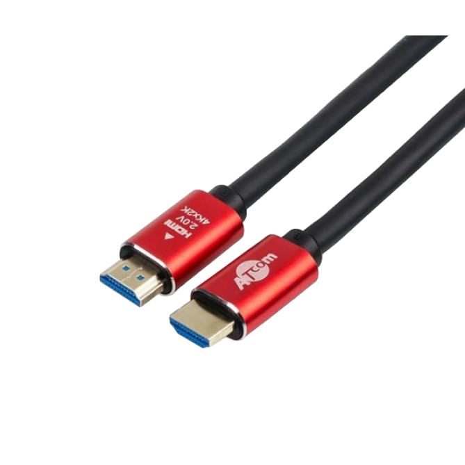 Atcom HDMI - HDMI V 2.0 (M/M), 3 м, Black/Red (24943) - зображення 2