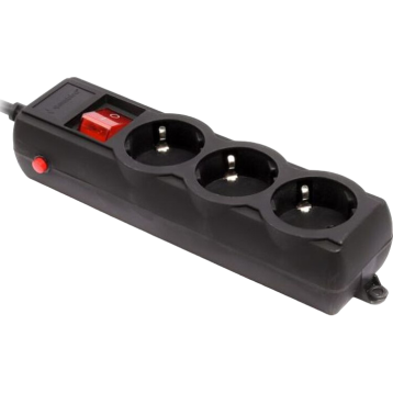 Gembird Pro (SPG3-G-6B-PRO) 3 розетки, 1.8м, black