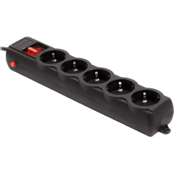 Gembird Pro (SPG5-G-6B-PRO) 5 розеток, 1.8м, black