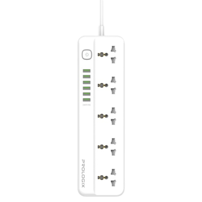 ProLogix Premium (PR-SC5614W) 5 розеток, 6 USB AUTO ID, 2 м - зображення 3