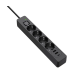 ColorWay CW-CHE432PDB 4 розетки, 3USB (2USB-A + 1 TYPE-C) (24W), 2м, Black - фото 2