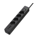 ColorWay CW-CHE432PDB 4 розетки, 3USB (2USB-A + 1 TYPE-C) (24W), 2м, Black - фото 1