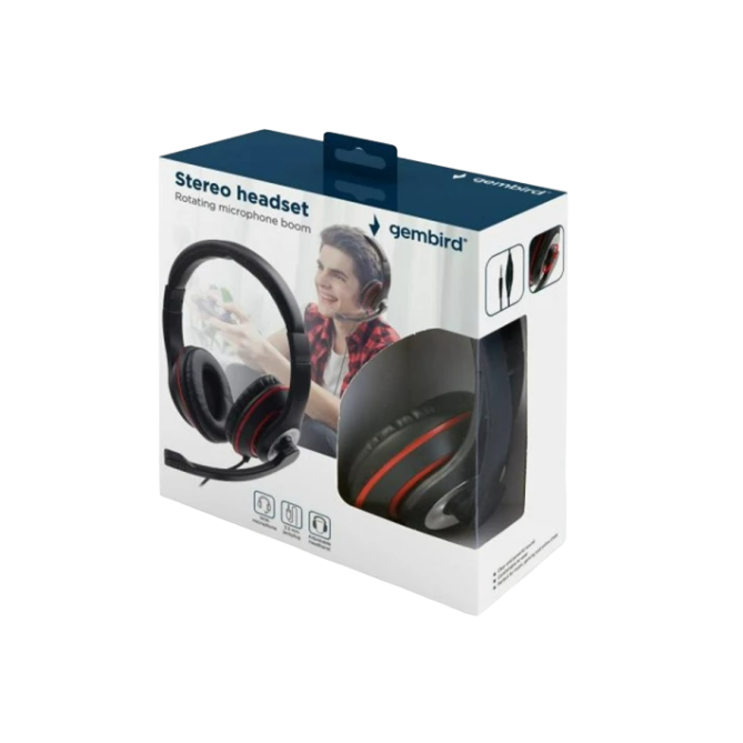 Gembird MHS-03-BKRD Black/Red - изображение 3