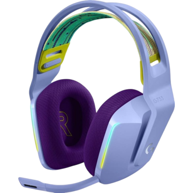 Logitech Lightspeed Wireless RGB Gaming Headset G733 Lilac (981-000890) - зображення 1