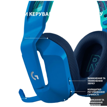 Logitech Lightspeed Wireless RGB Gaming Headset G733 Blue (981-000943)