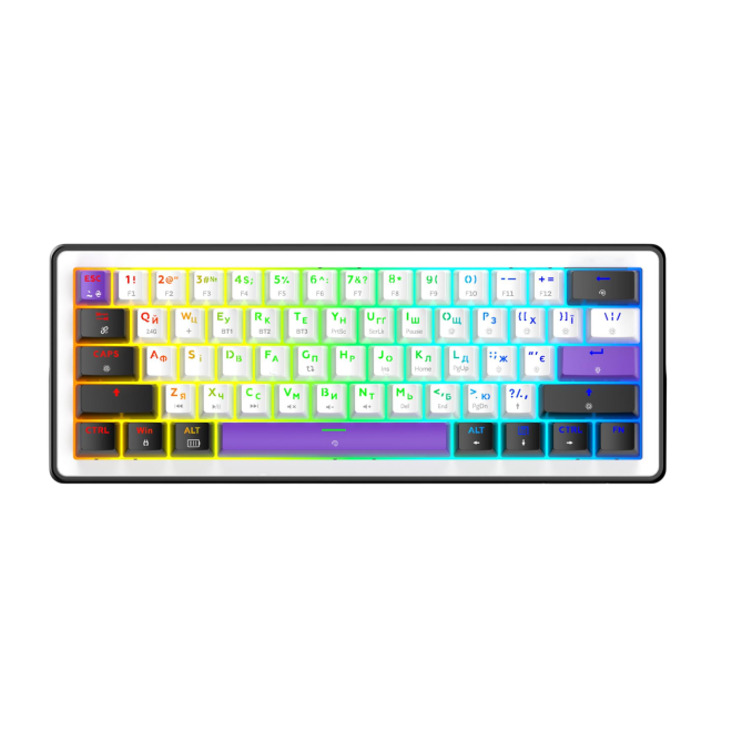 Hator Hellyberry HK60 Wireless White/Violet - зображення 1