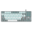 Aula Mechanical F3287 White/Grey Keycap KRGD Blue (6948391240688)