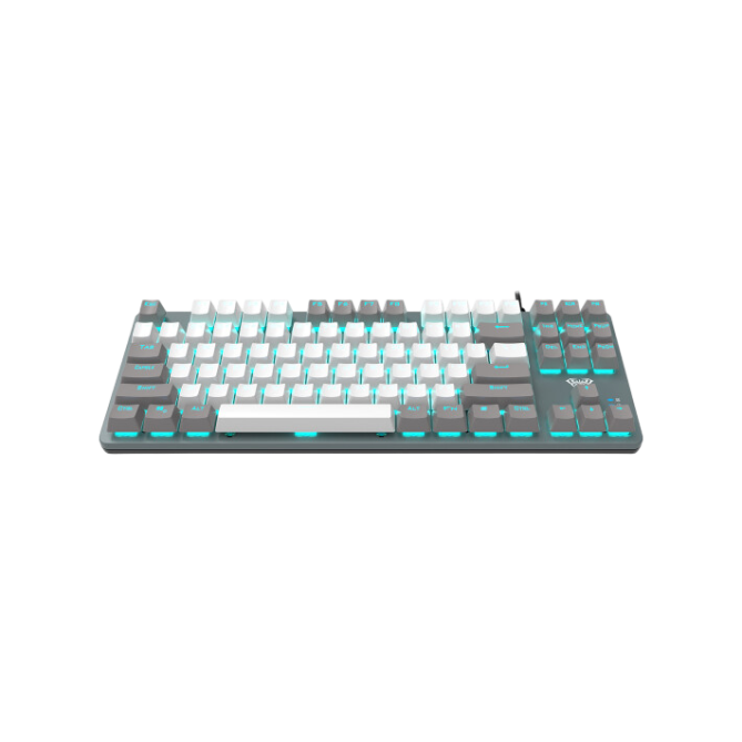 Aula Mechanical F3287 White/Grey Keycap KRGD Blue (6948391240688) - зображення 2