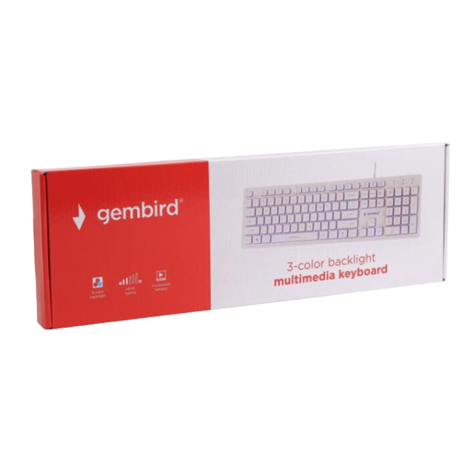 Gembird KB-UML3-01-W-UA Ukr White - зображення 3