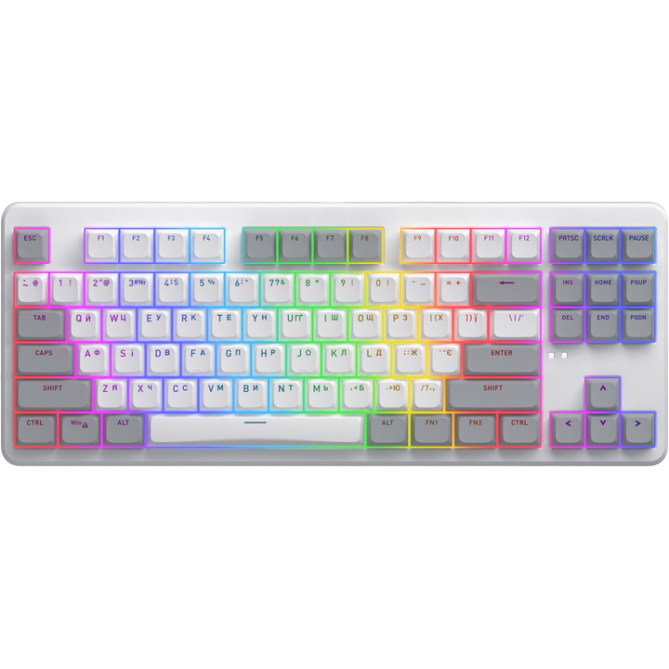 HATOR Rockfall 3 TKL Aurum Orange Linear Rev.2.0 Wireless (HTK851UA) White - зображення 1