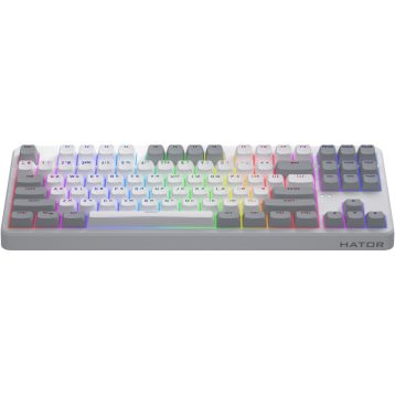 HATOR Rockfall 3 TKL Aurum Orange Linear Rev.2.0 Wireless (HTK851UA) White