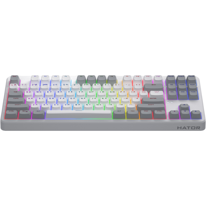 HATOR Rockfall 3 TKL Aurum Orange Linear Rev.2.0 Wireless (HTK851UA) White - зображення 2