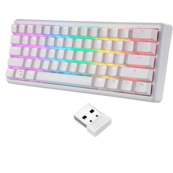Motospeed SK66 Gateron Blue Hot Swap White (mtsk66wmb) - зображення 2