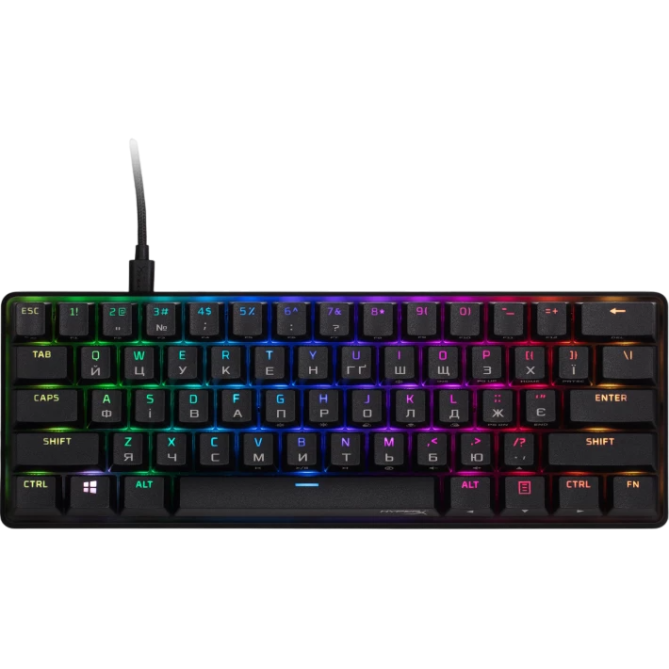 HyperX Alloy Origins 60 Red RGB UA Black (4P5N4AA) - изображение 1