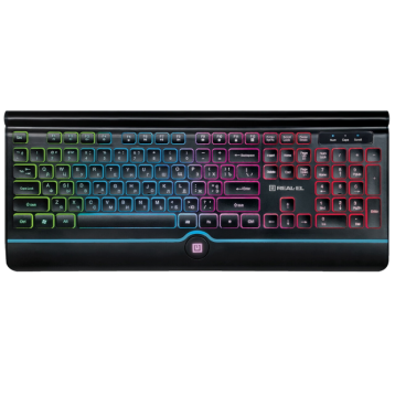 REAL-EL Comfort 8000 Backlit Ukr Black