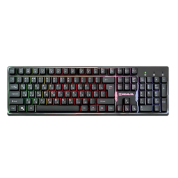 REAL-EL Comfort 7011 Backlit Ukr Black