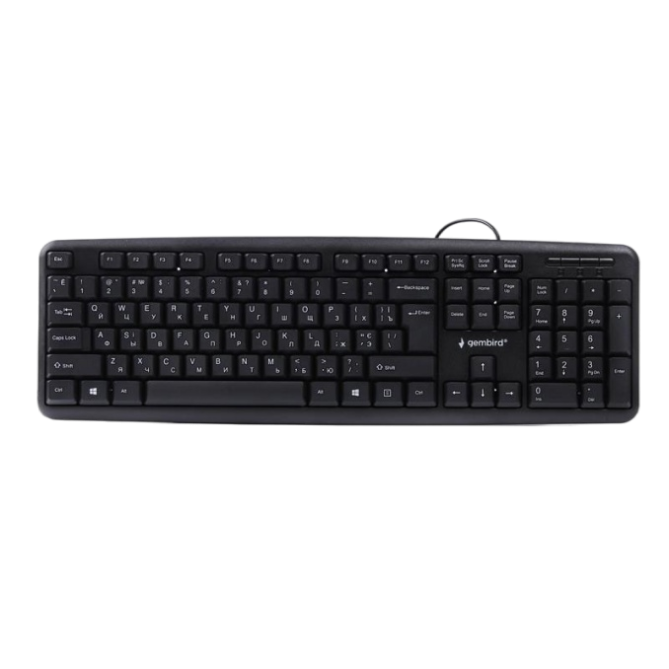 Gembird KB-103-UA Ukr Black - зображення 1