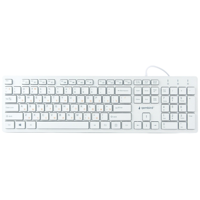 Gembird KB-MCH-03-W-UA Ukr White - зображення 1