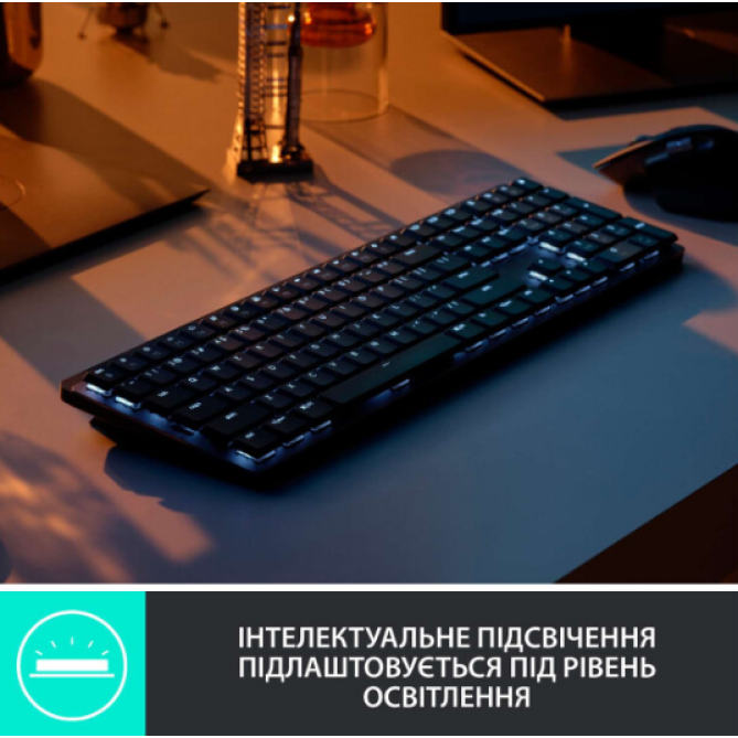 Logitech MX Mechanical Graphite Tactile (920-010757) - зображення 3
