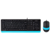 A4Tech F1010 Black/Blue USB - фото 1
