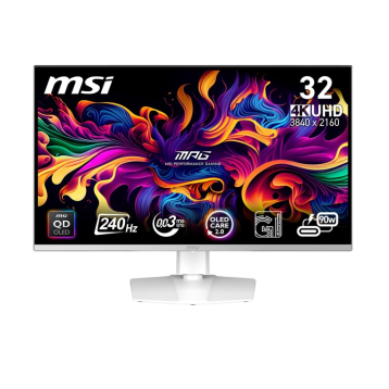 MSI 31.5" MPG 321URXW QD-OLED White 240Hz