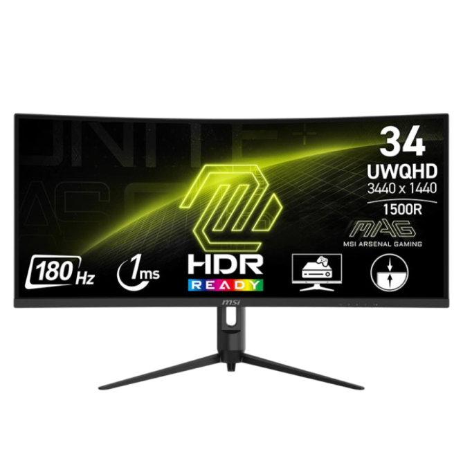 MSI 34" MAG 342CQR E2 VA Black Curved 180Hz - изображение 1