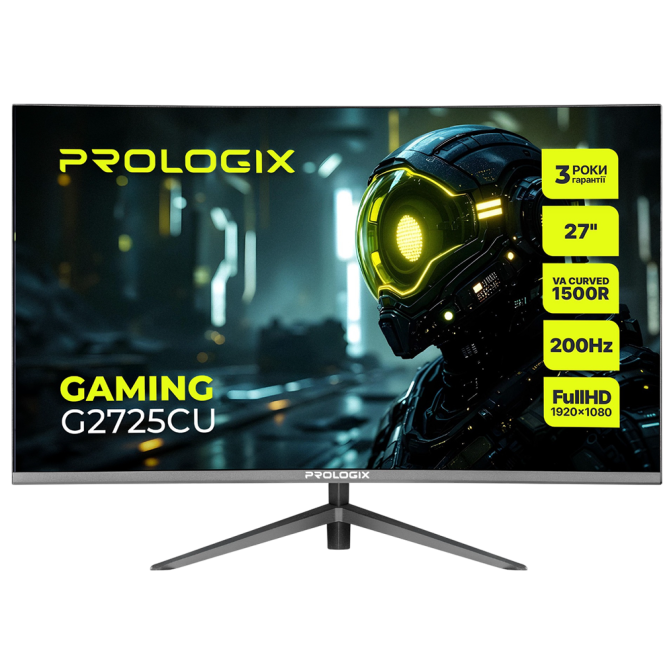Prologix Gaming 27" G2725CU VA Black Curved 200Hz - изображение 1