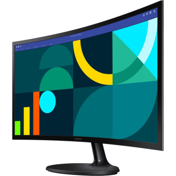 Samsung 24" Essential S3 LS24D360 (LS24D360GAIXUA) VA Black Curved 100Hz