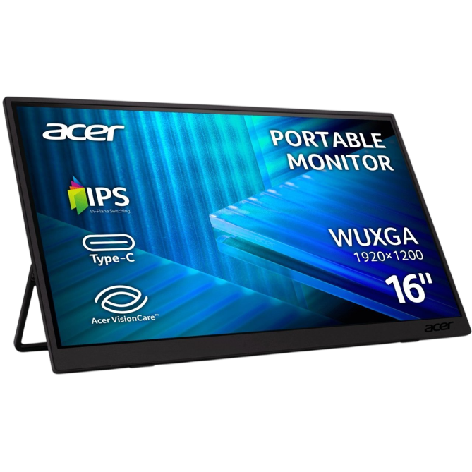 Acer 16" PM161Wbmiuux (UM.ZP1EE.012) IPS Black - зображення 2