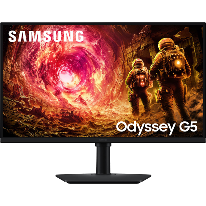 Samsung 27" Odyssey G5 G50D (LS27FG500EIXUA) IPS Black 180Hz - зображення 1