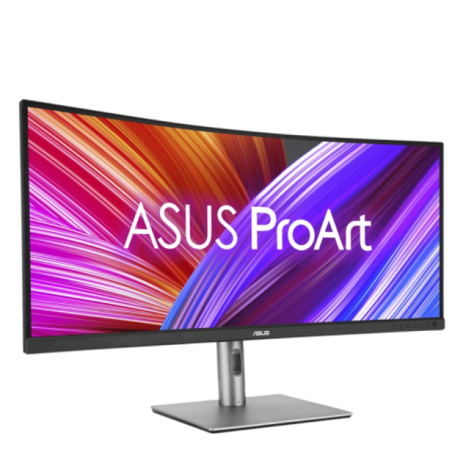 Asus 34.1" PA34VCNV (90LM04A0-B02370) IPS Black/Silver Curved - зображення 2