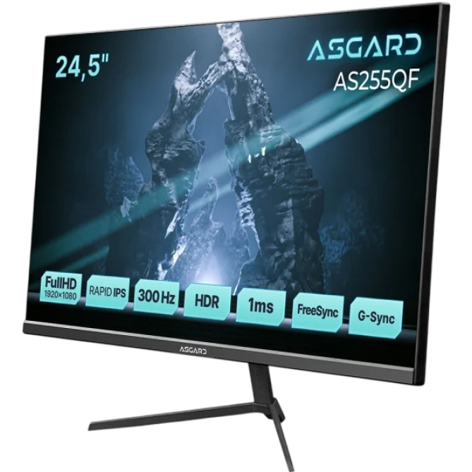ASGARD Gaming 24.5" AS255QF IPS Black 300Hz - зображення 2