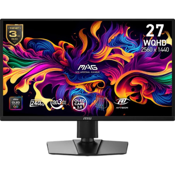 MSI 26.5" MAG 272QP QD-OLED X24 Black 240Hz