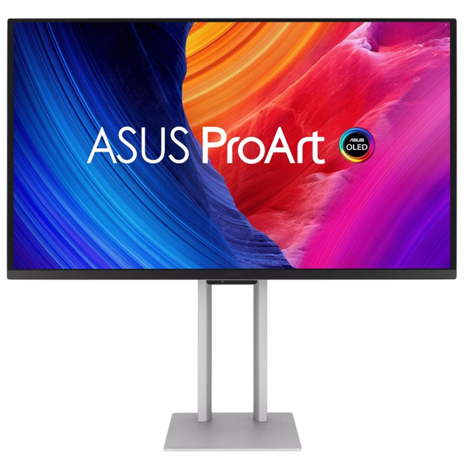 Asus 26.5" ProArt PA27UCDMR (90LM04NE-B01K71) OLED Silver/Black 240Hz - зображення 1