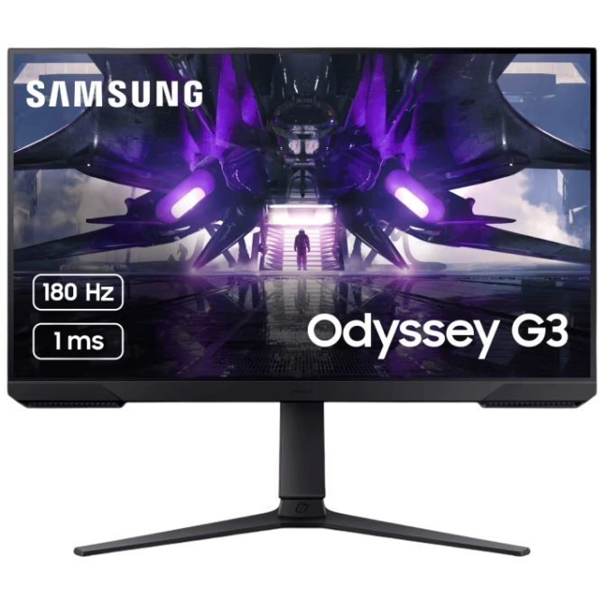 24" Samsung Odyssey G3 LS24DG300 (LS24DG300EIXUA) VA Black 180Hz - зображення 1