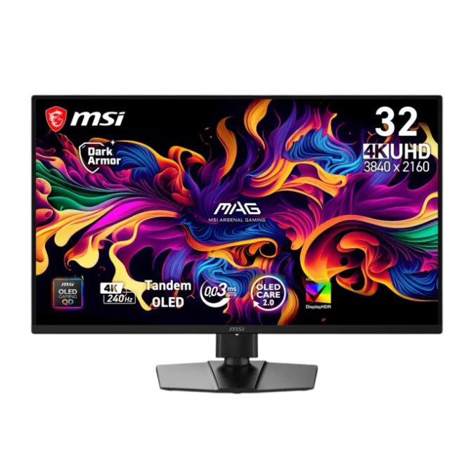 MSI 31.5" MAG 321UPX QD-OLED X24 Black 240Hz - зображення 1