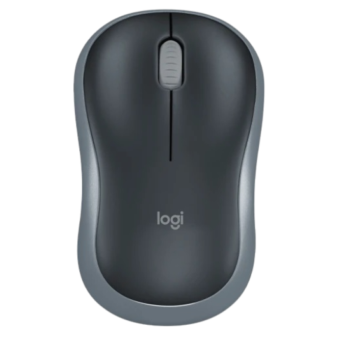 Logitech M185 Wireless Mouse Grey - зображення 1