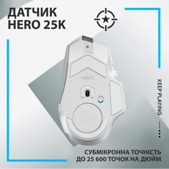 Logitech G502 X Lightspeed (910-006189) White - зображення 3