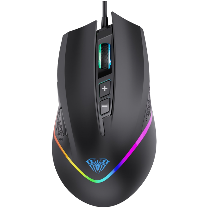 Aula F805 Wired gaming mouse with 7 keys Black (6948391212906) - зображення 1