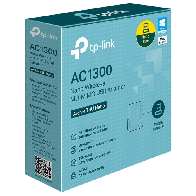 TP-Link Archer T3U Nano (AC1300, USB 2.0) - зображення 1