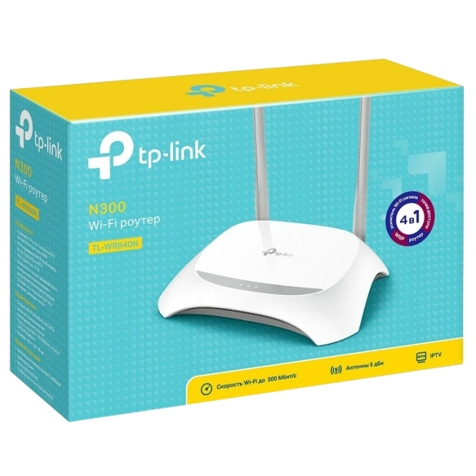 Wi-Fi роутер TP-LINK TL-WR840N - зображення 1