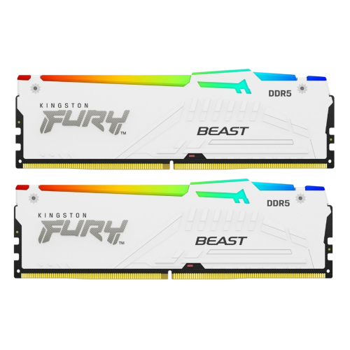 32Gb (2x16) DDR5 6000Mhz Kingston FURY Beast White RGB CL36
